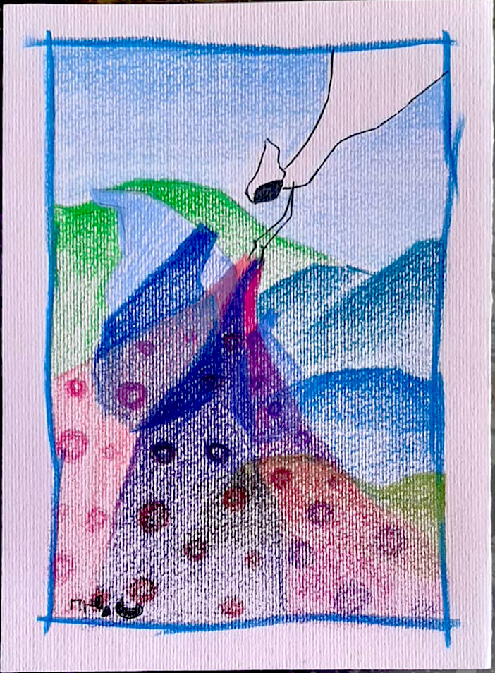 © Sara Farzaneh I Postkarte I Buntstift